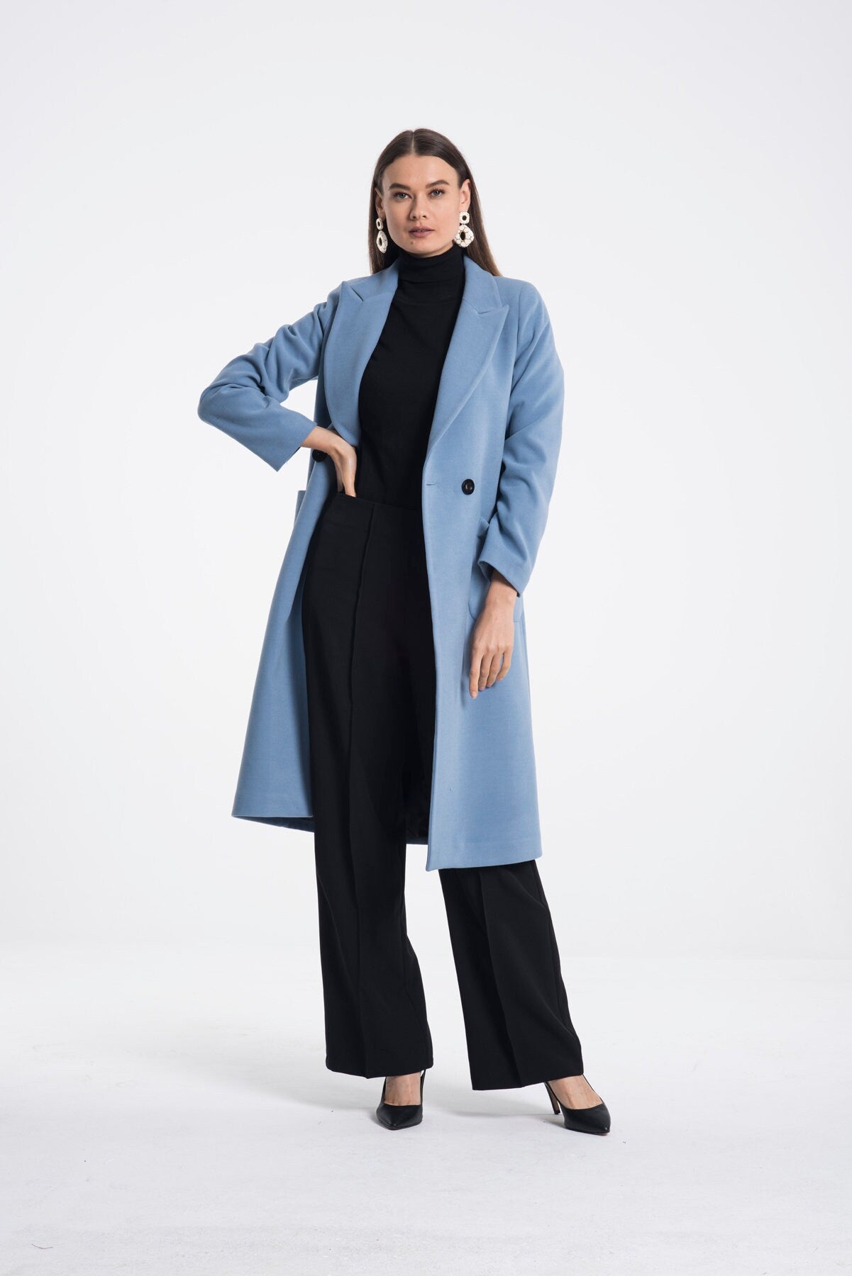 Camel Wool Long Coat