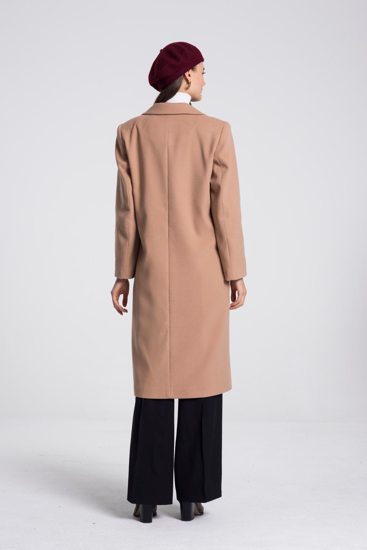 Camel Wool Long Coat