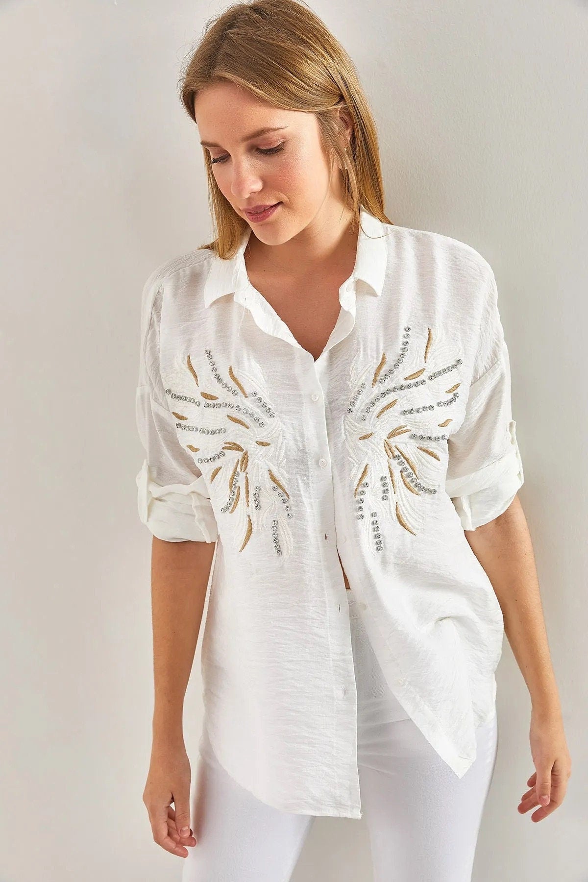 Angel Wing Designer Cotton Blouse