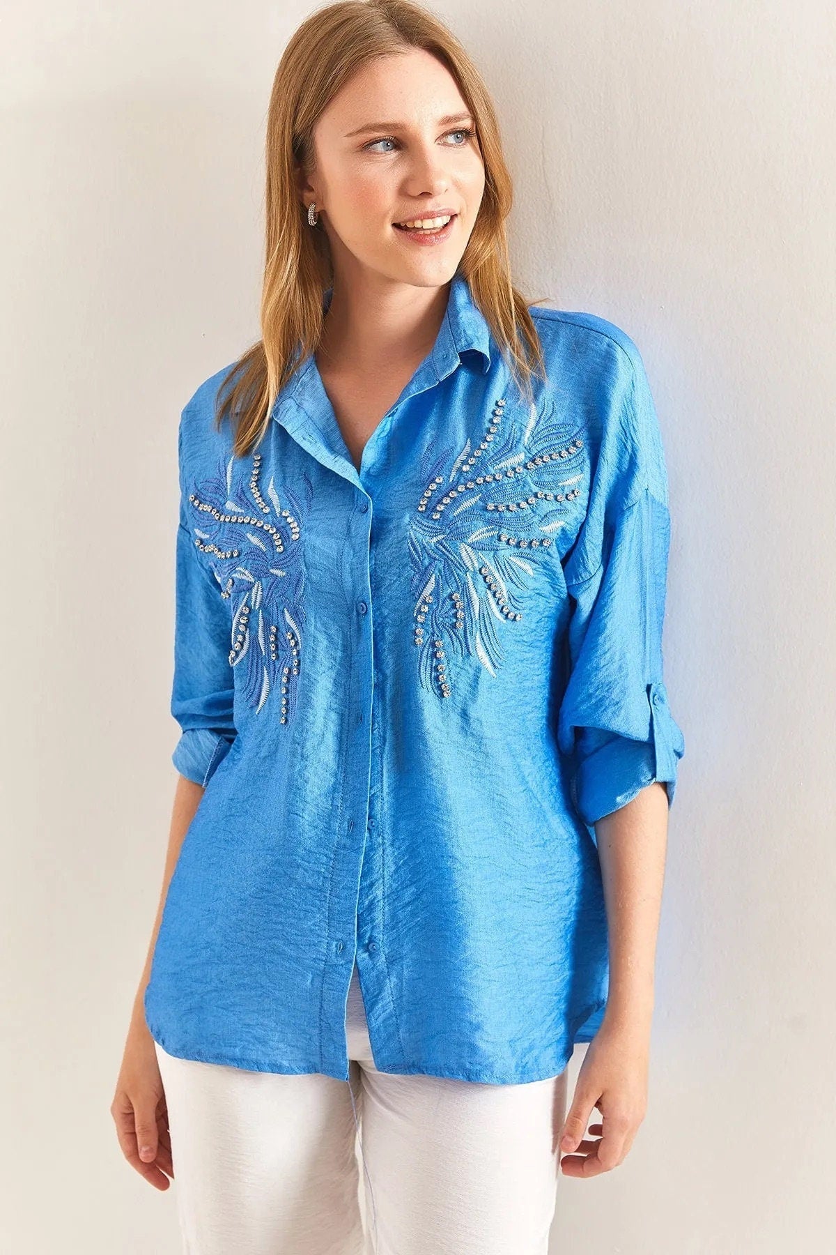 Angel Wing Designer Cotton Blouse