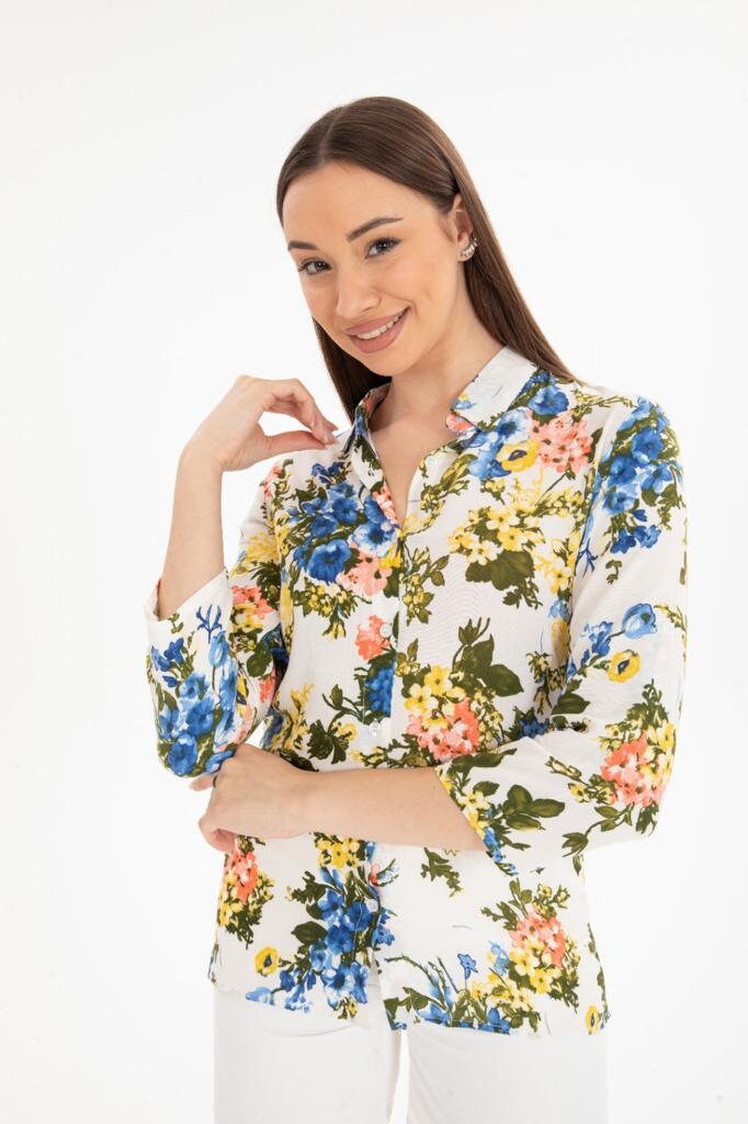 Casual Floral Button Down Shirt