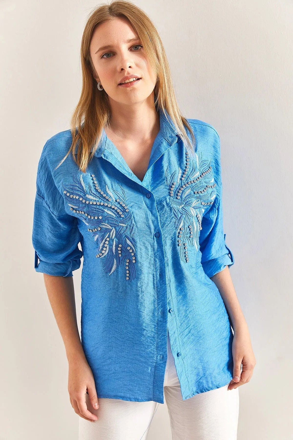 Angel Wing Designer Cotton Blouse