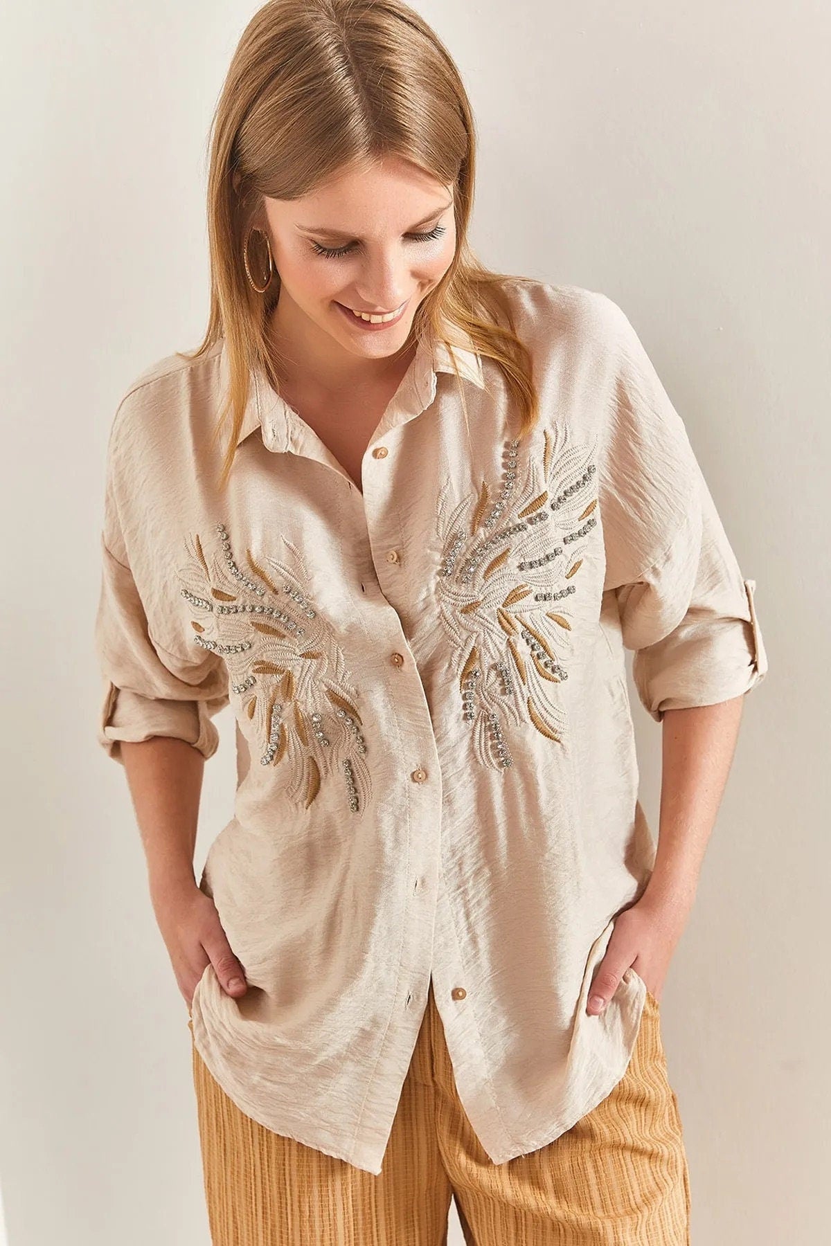 Angel Wing Designer Cotton Blouse