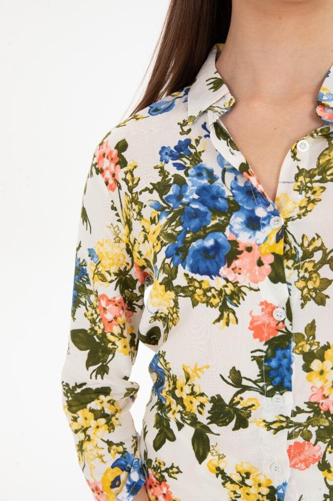 Casual Floral Button Down Shirt