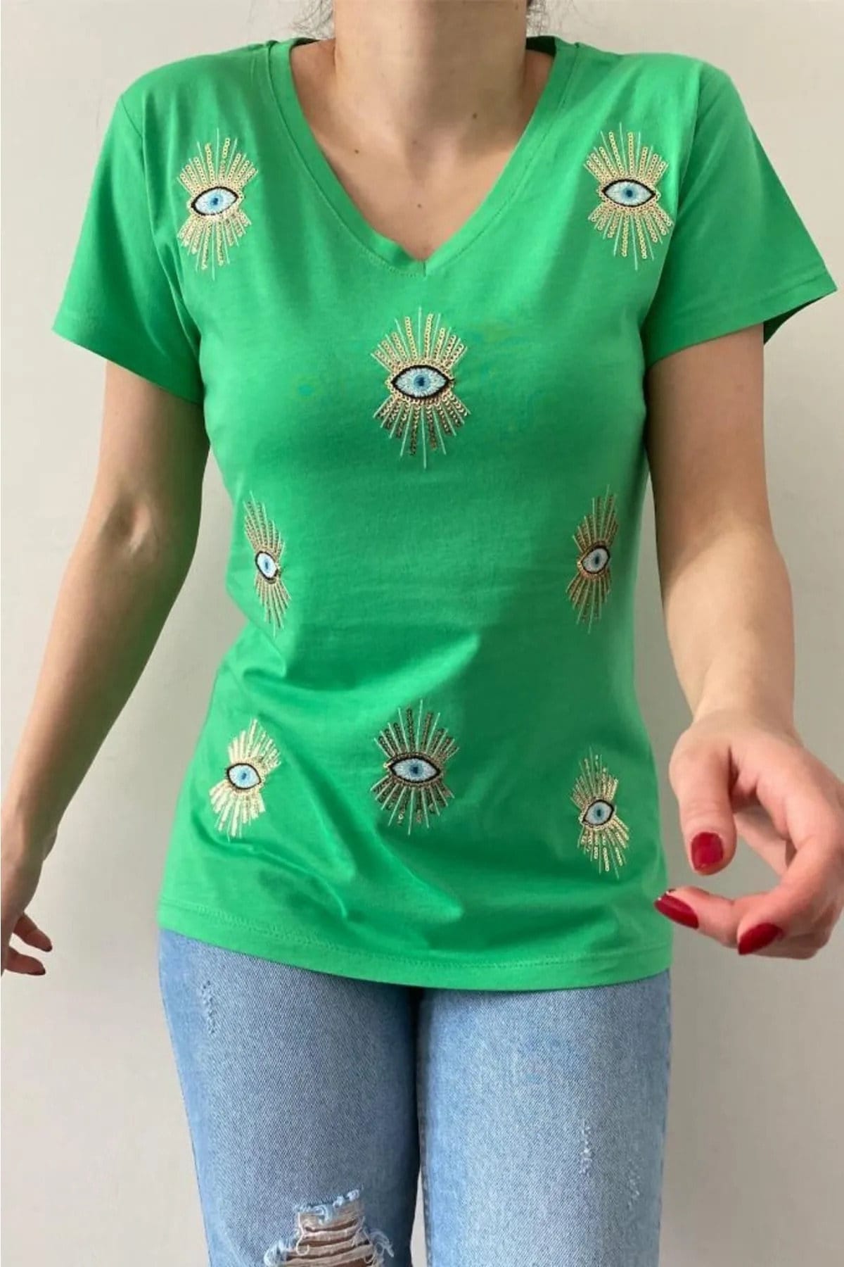 White Evil Eye T-Shirt