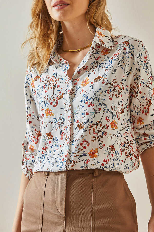 Pink Floral Button Down Shirt